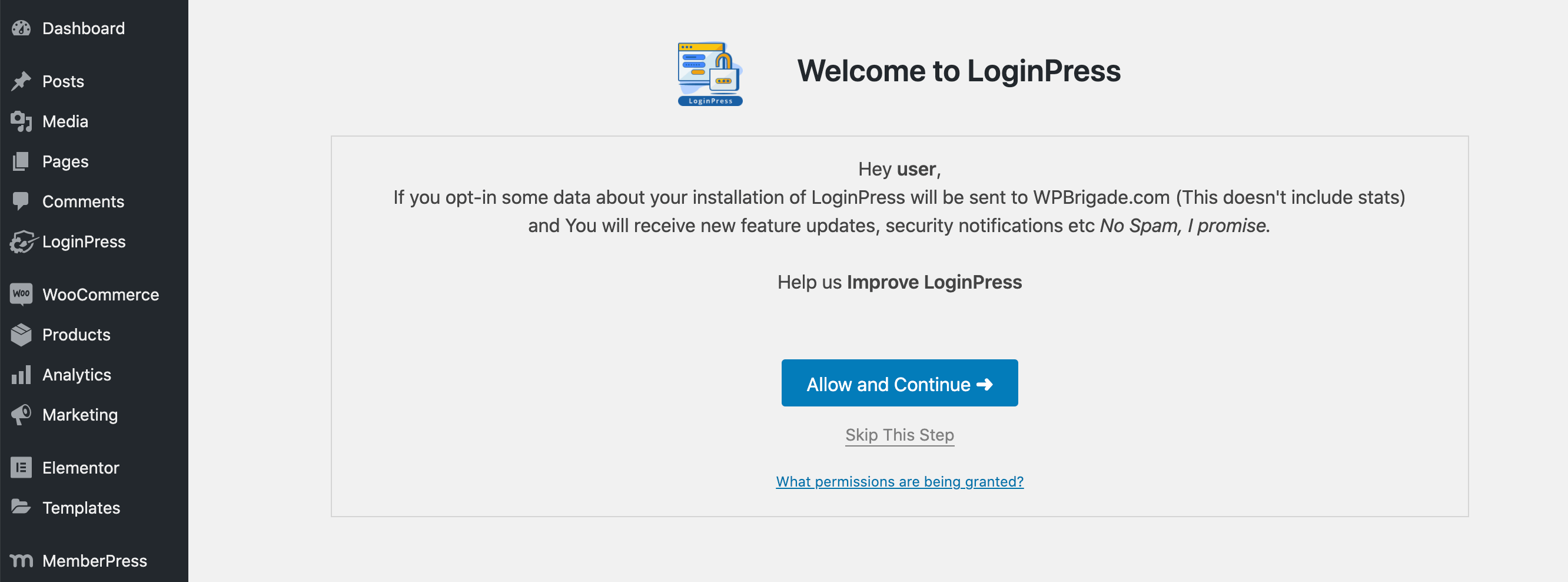 The LoginPress WordPress plugin.