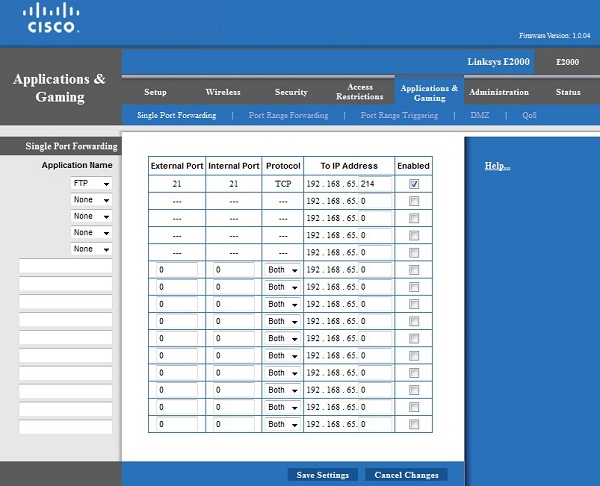 Port Forwarding