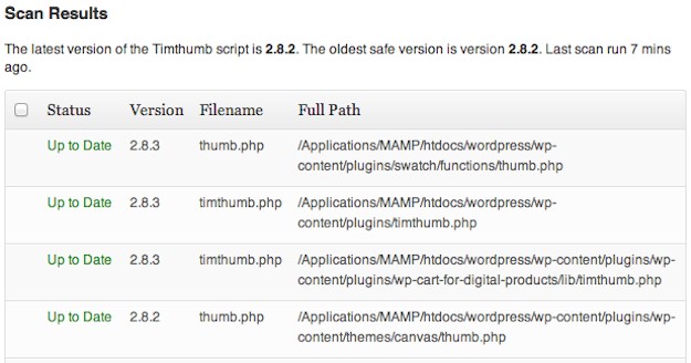 Timthumb Vulnerability Scanner