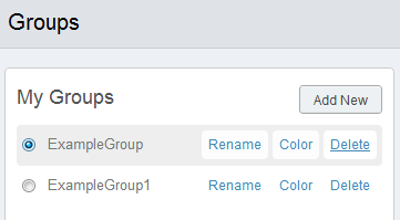 Delete groups