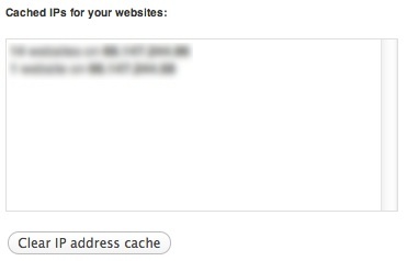 Cached IP Addresses
