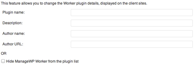 Worker Plugin Branding
