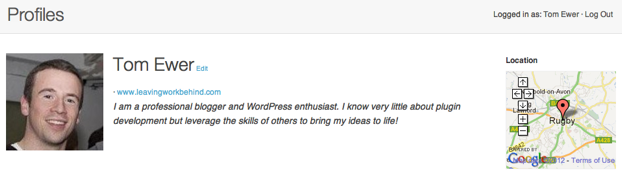 Tom Ewer's WordPress.org Profile