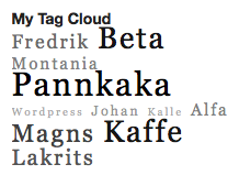 Ultimate Tag Cloud Widget