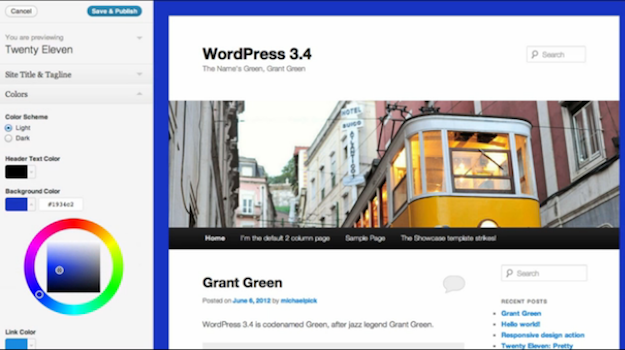 WordPress Theme Customizer