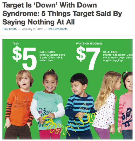 Target Is ‘Down’ With Down Syndrome: 5 Things Target Said By Saying Nothing At All