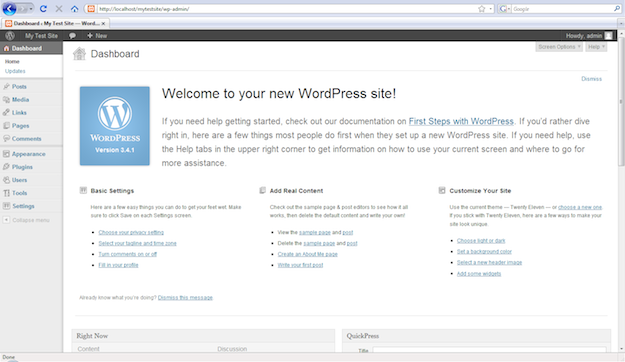 Offline WordPress Site