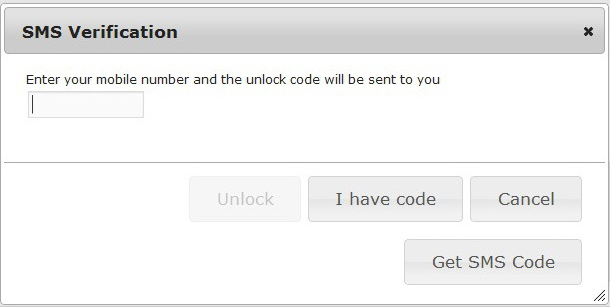 WPW SMS Verification Login Form