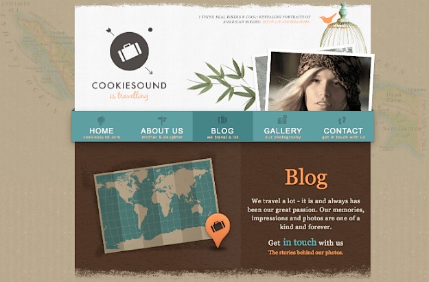 Cookiesound is Travelling - Beautiful WordPress Design