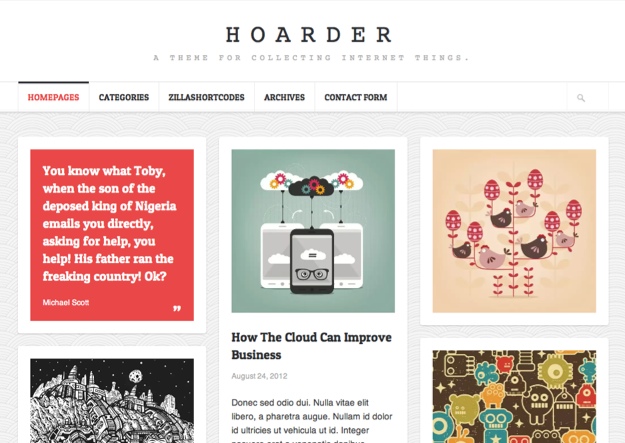 Hoarder Personal WordPress Theme