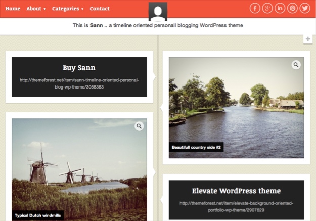 Sann Personal WordPress Theme