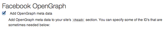 Facebook Open Graph