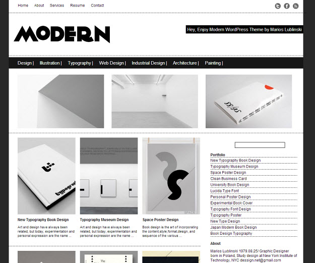 Modern Free WordPress Theme