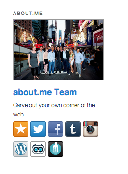 About.me Widget