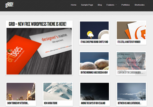 gRid Free WordPress Theme