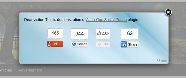 All-in-One Social Popup - Premium WordPress Plugin