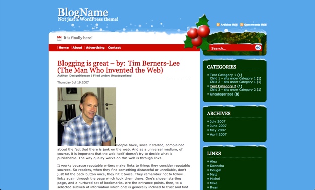 Christmas Days WordPress Theme