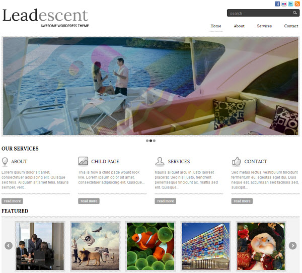 Leadescent Portfolio WordPress Theme