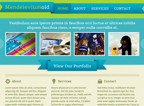 Mendeleviumoid Portfolio WordPress Theme