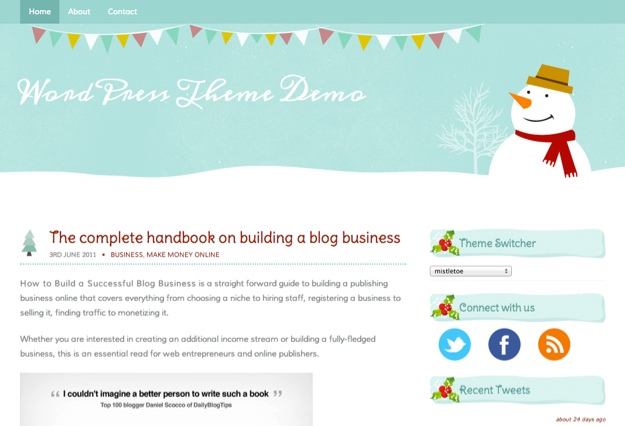 Mistletoe WordPress Theme