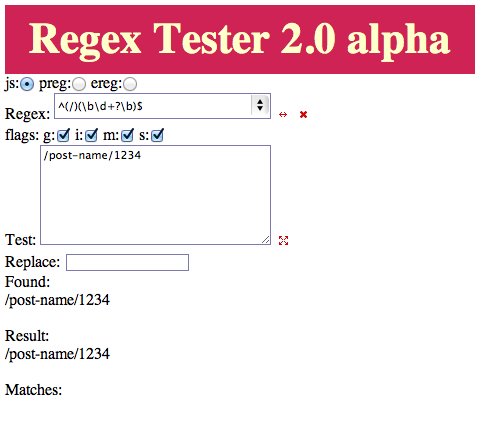 Regex does not match
