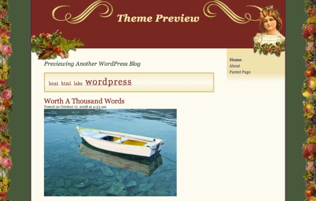 Victorian Xmas WordPress Theme