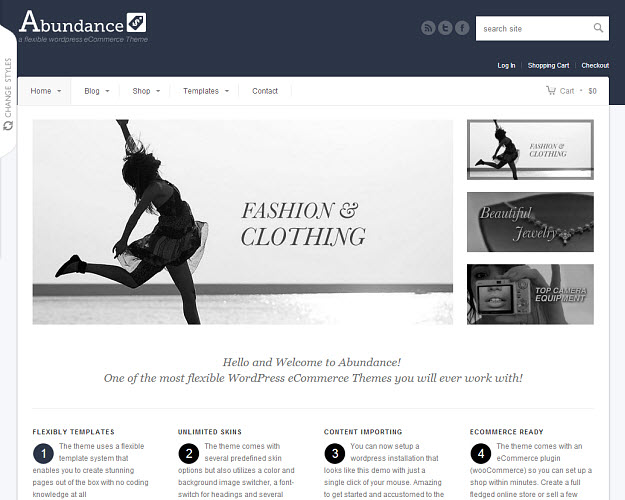 Abundance eCommerce WordPress Theme
