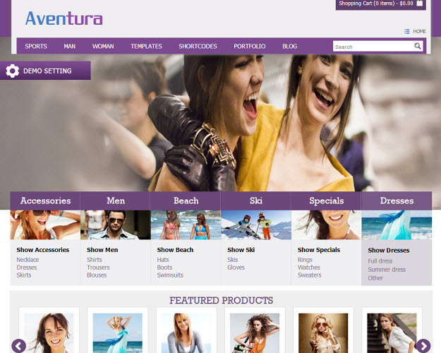 Aventura eCommerce WordPress Theme