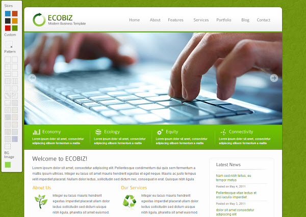EcoBiz WordPress Theme