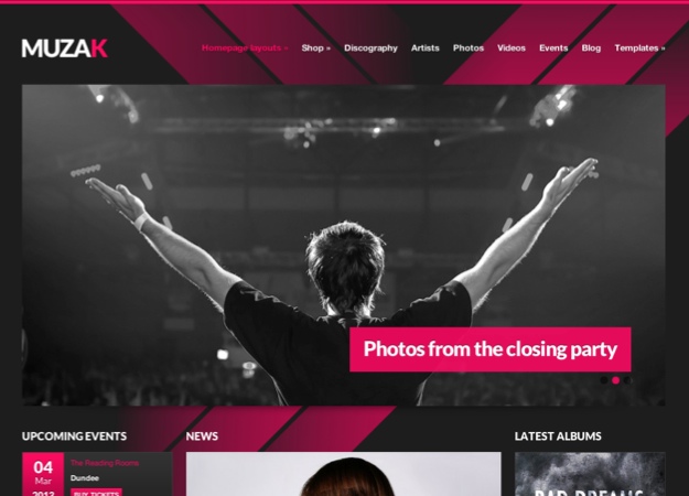 Muzak WordPress Theme