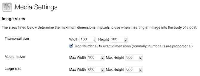 Image Sizes