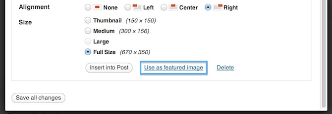 WordPress 3.4 featured image screenshot.