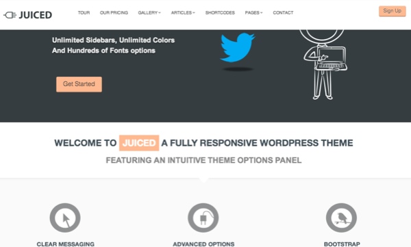Juiced Corporate WordPress Theme