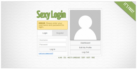 Sexy Login