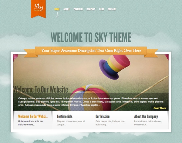 Sky WordPress Theme