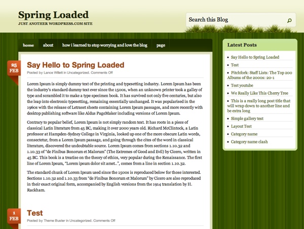 Spring Loaded WordPress Theme