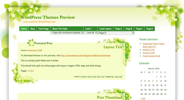 Tender Spring WordPress Theme