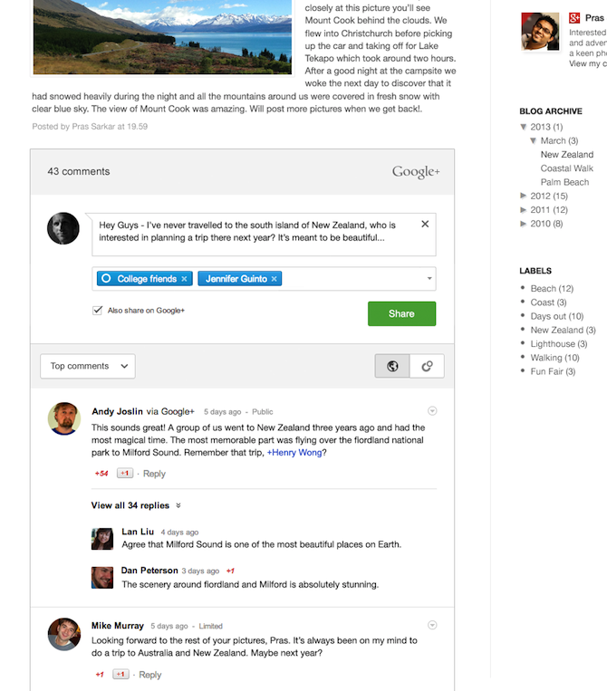 Google+ Comments