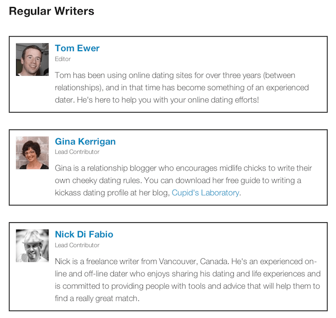 Regular writers