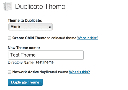 Duplicate Theme