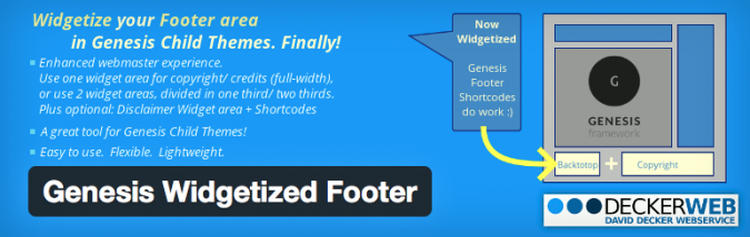 genesis widgetized footer