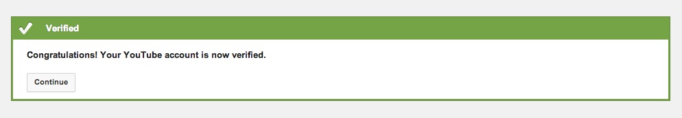 Verify YouTube Success