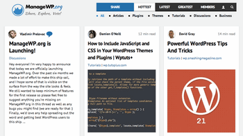ManageWP.org front page