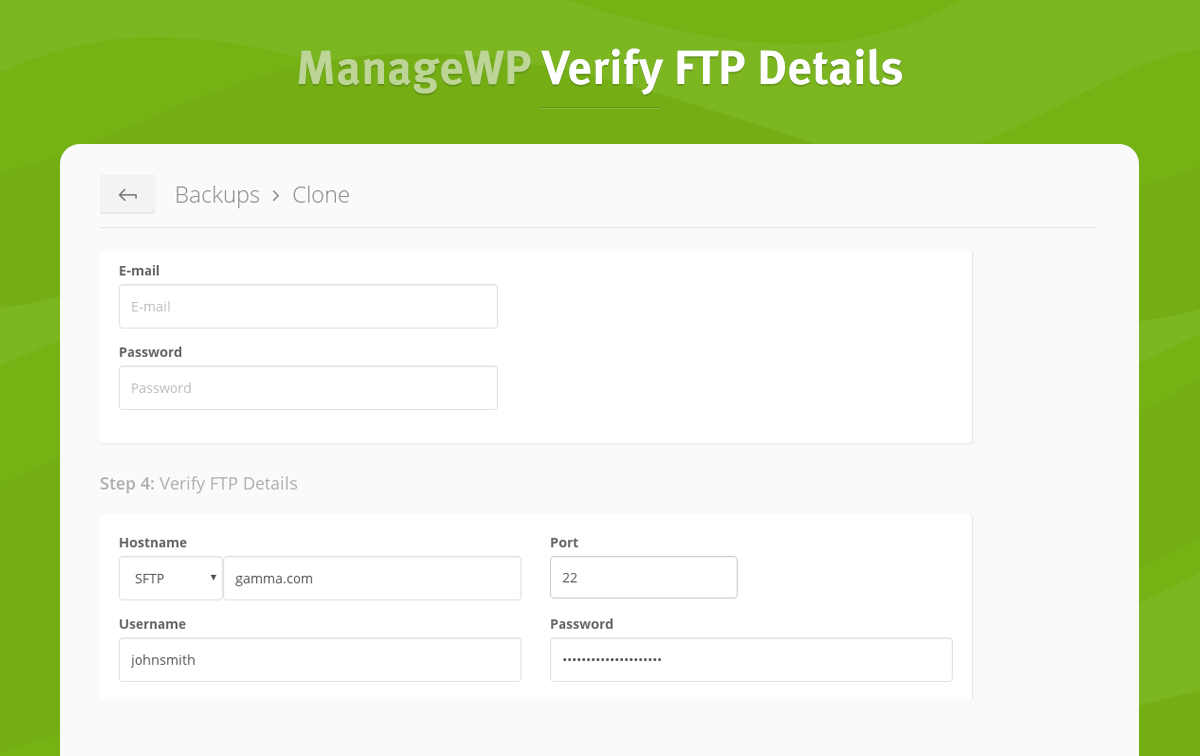 3 verify ftp details