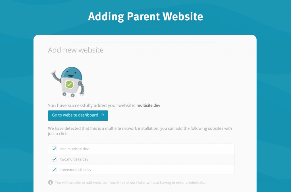 adding parent website 