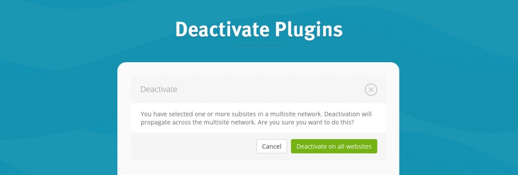 deactivate plugins