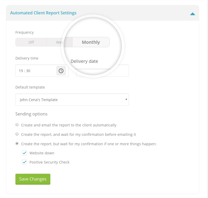 Automated Client Report