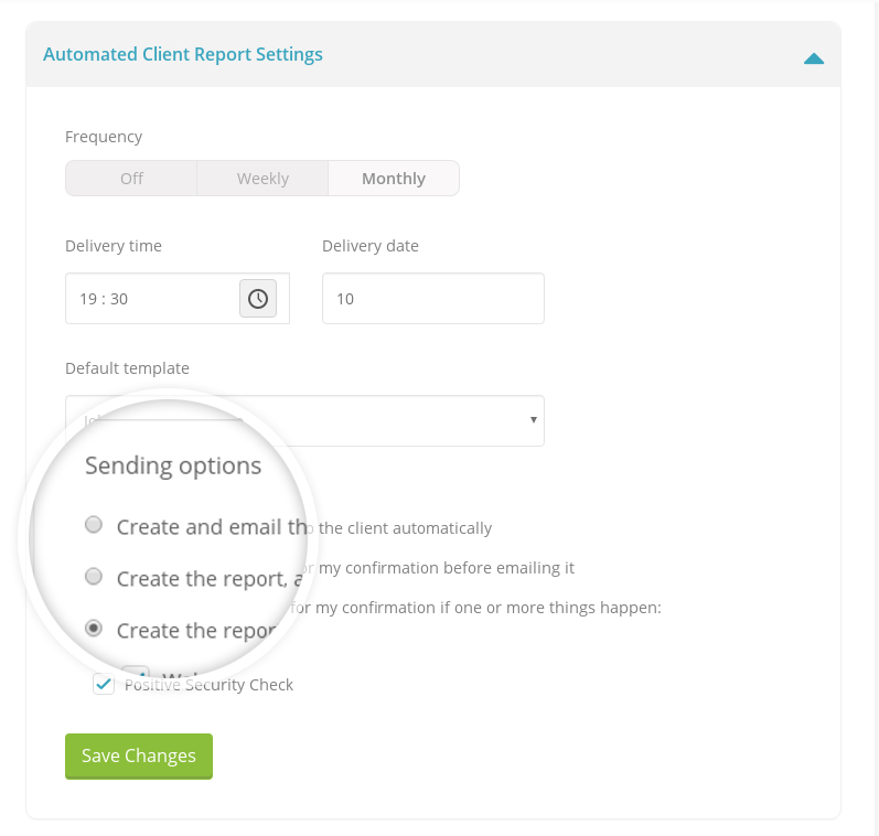 Automated Client Report