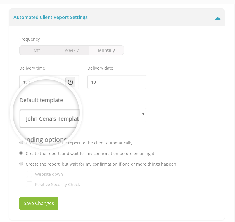 Automated Client Report