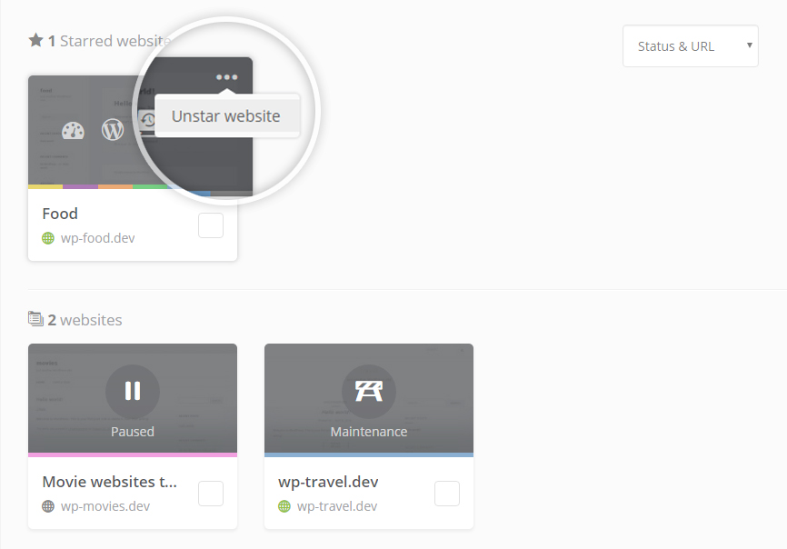 ManageWP dashboard visual improvements